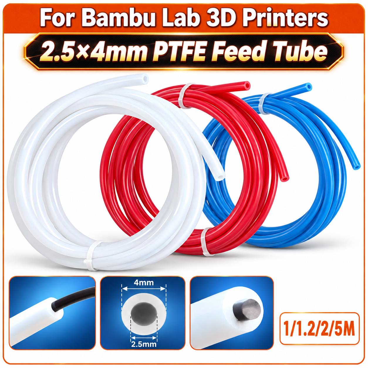 2.5×4mm PTFE Teflon Tube for B - Ptfe Tape Thread ulasan dan harga