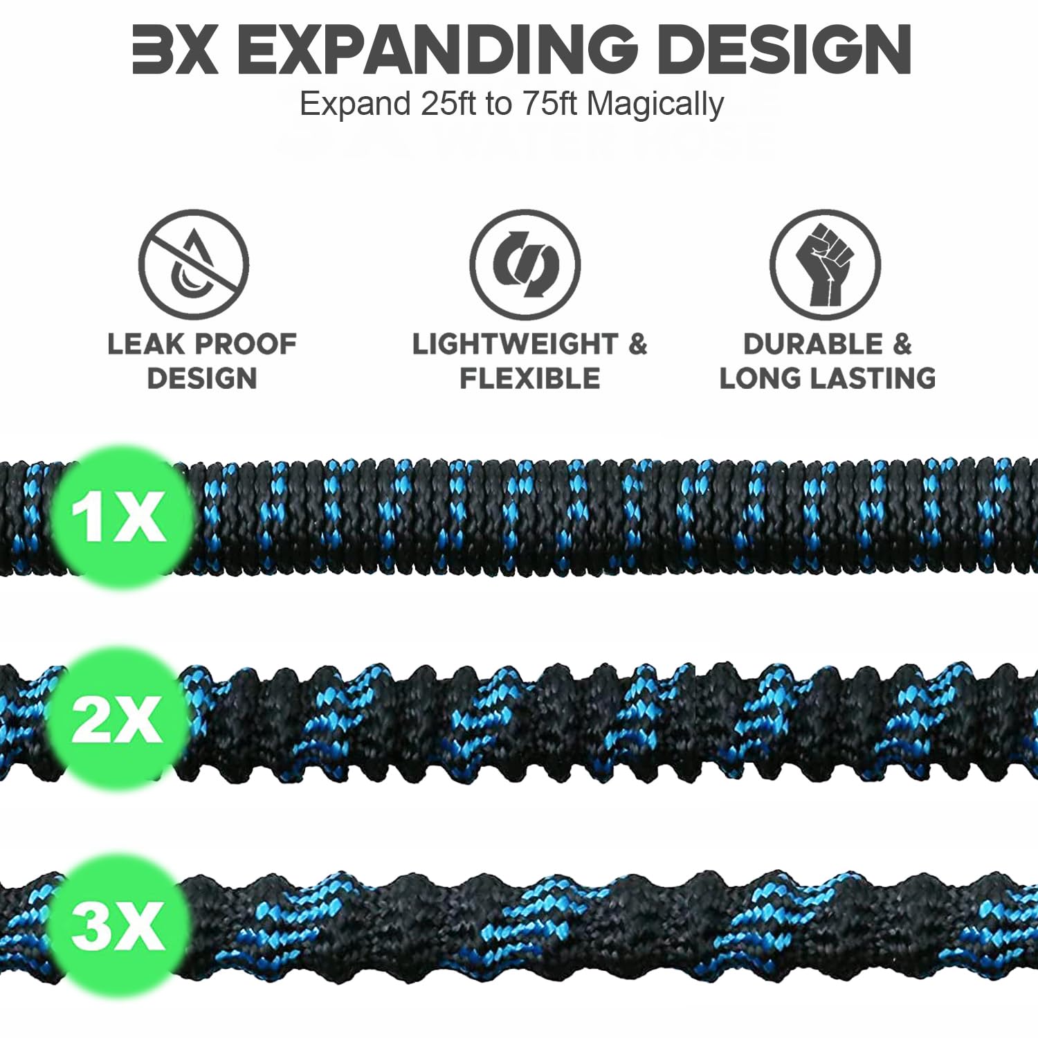 Expandable Garden Hose 75 ft W - Flexible Hose Braided ulasan dan harga